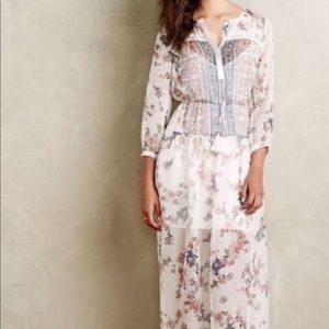 Anthropologie Konrad & Joseph maxi peasant dress